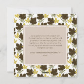 Thanksgiving laat eenvoudige bloedige foto feestdagenkaart (Achterkant)