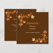 Thanksgiving laat klassiek Herfst-thema over Kaart (Voorkant / Achterkant)