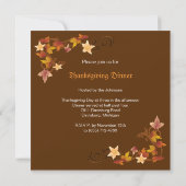 Thanksgiving laat klassiek Herfst-thema over Kaart (Achterkant)