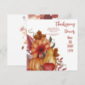 Thanksgiving laat pompoen binnenhalen kaart (Voorkant / Achterkant)