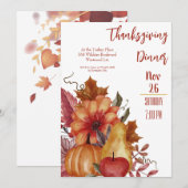 Thanksgiving laat pompoen binnenhalen kaart (Voorkant / Achterkant)