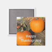 Thanksgiving land pompoenen magneet (Voorkant / Achterkant)