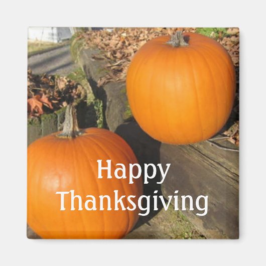 Thanksgiving land pompoenen magneet (Voorkant)