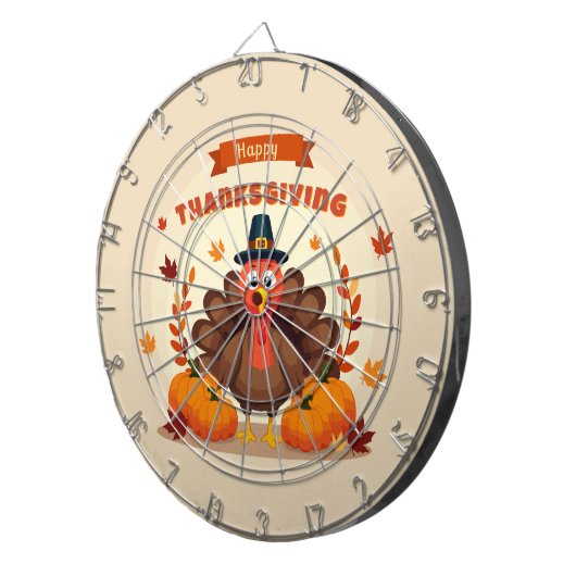 Thanksgiving large chicken dartbord (Voorkant Rechts)