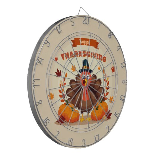 Thanksgiving large chicken dartbord (Voorkant Links)