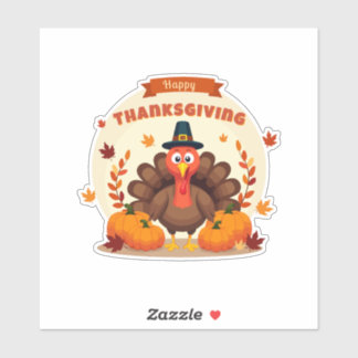 Thanksgiving large chicken sticker