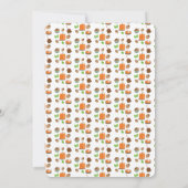 Thanksgiving Laten we bidden en Bedankt geven Kaart (Achterkant)