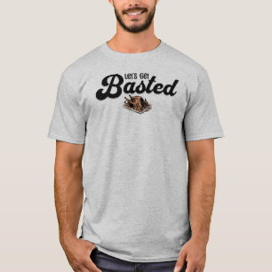 Thanksgiving Laten we gaan, kalkoen T-shirt