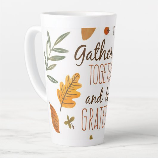 Thanksgiving Latte Mok (Linkerhoek)