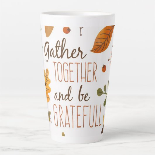 Thanksgiving Latte Mok (Voorkant)