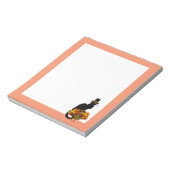 Thanksgiving le chat noir met turkije notitieblok (Linkerzijde)