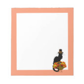 Thanksgiving le chat noir met turkije notitieblok (Voorkant)