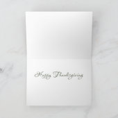 Thanksgiving leest feestdagen kaart (Binnen)