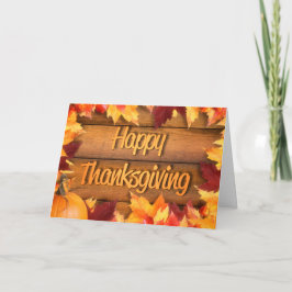 Thanksgiving leest feestdagen kaart