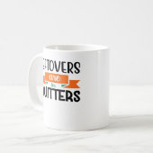 Thanksgiving Leftovers Are For Quitters Classic Koffiemok (Voorkant links)