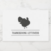 Thanksgiving Leftovers Stickers Friendsgiving (Enkel label)