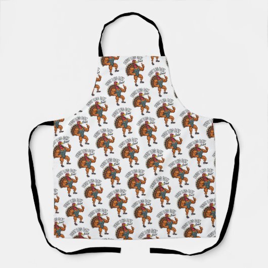 Thanksgiving Leg Day Apron Schort (Voorkant)