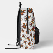 Thanksgiving Leg Day Backpack Bedrukte Rugzak (Links)