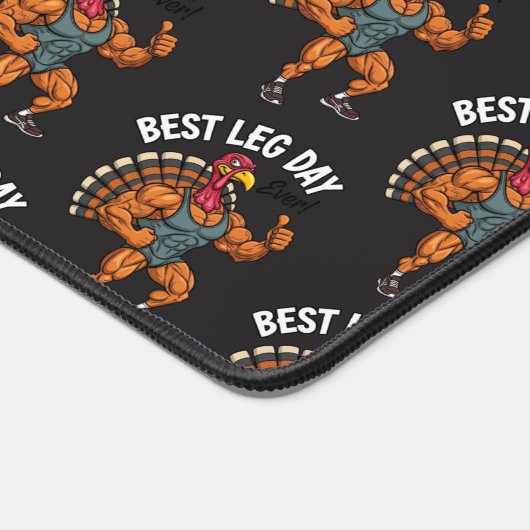 Thanksgiving Leg Day  Desk Mat (Hoek)