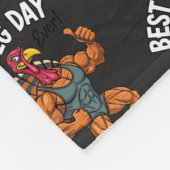 Thanksgiving Leg Day Fleece Blanket (Hoek)
