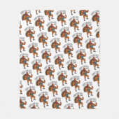 Thanksgiving Leg Day Fleece Blanket (Voorkant)