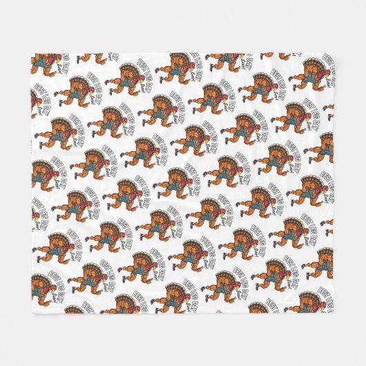 Thanksgiving Leg Day Fleece Blanket (Voorkant (Horizontaal))