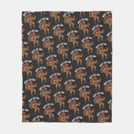 Thanksgiving Leg Day Fleece Blanket Deken