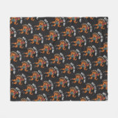 Thanksgiving Leg Day Fleece Blanket Deken (Voorkant (Horizontaal))
