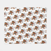 Thanksgiving Leg Day Fleece Deken (Voorkant (Horizontaal))