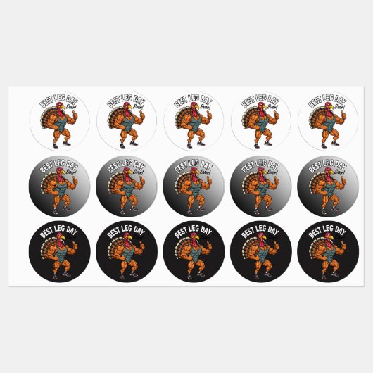 Thanksgiving Leg Day Labels (Vel)