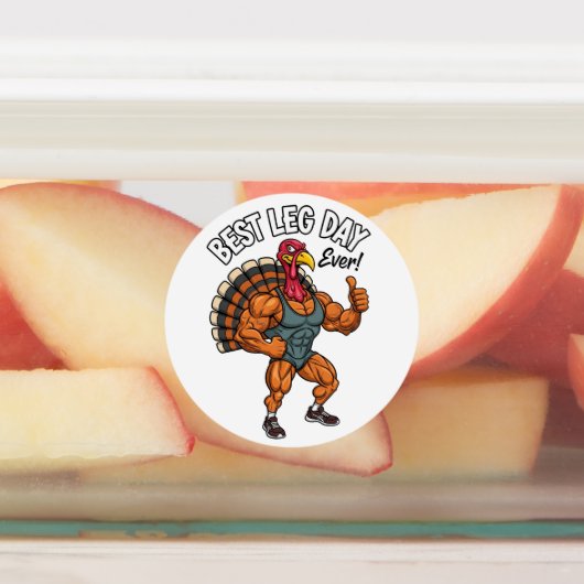 Thanksgiving Leg Day Labels (Aangebracht)