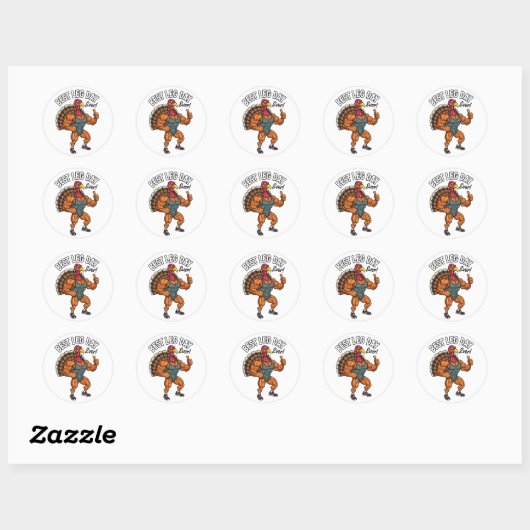 Thanksgiving Leg Day Sticker (Vel)