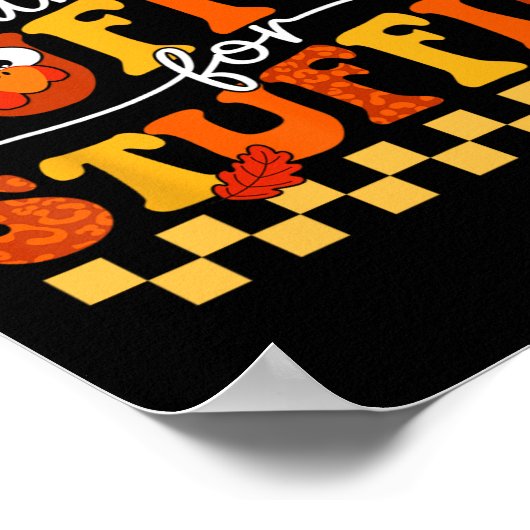 Thanksgiving leidt Turkije trot Huffin en Puffin v Poster (Hoek)