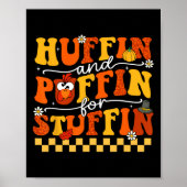 Thanksgiving leidt Turkije trot Huffin en Puffin v Poster (Voorkant)