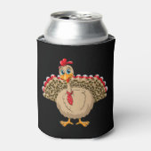 Thanksgiving Leopard Turkije Thanksgiving Herfst Blikjeskoeler (Blikje Voorkant)