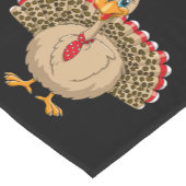 Thanksgiving Leopard Turkije Thanksgiving Herfst Korte Tafelloper (Hoek)