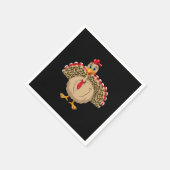 Thanksgiving Leopard Turkije Thanksgiving Herfst Servet (Hoek)