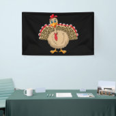 Thanksgiving Leopard Turkije Thanksgiving Herfst Spandoek (Beurs)