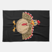 Thanksgiving Leopard Turkije Thanksgiving Herfst Theedoek (Horizontaal)