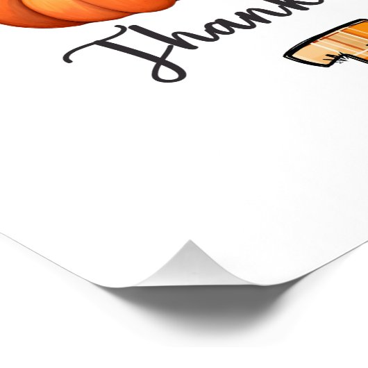 Thanksgiving Leraar Perfect Poster (Hoek)