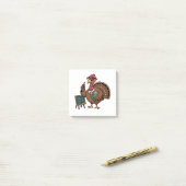 Thanksgiving lerares turkije opgeleide gokker post-it® notes (Op bureau)