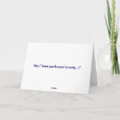 Thanksgiving lesson card versie 2 feestdagen kaart (Achterkant)