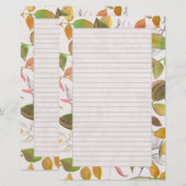 Thanksgiving letters Herfstbladeren herfstkleuren Briefpapier (Voorkant / Achterkant)