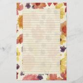 Thanksgiving letters Herfstbloemen herfstkleuren Briefpapier (Achterkant)