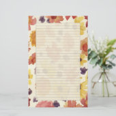 Thanksgiving letters Herfstbloemen herfstkleuren Briefpapier (Staand voorkant)
