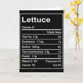 Thanksgiving Lettuce Nutrition Facts Men Women Chr Kaart (Gele Bloem)