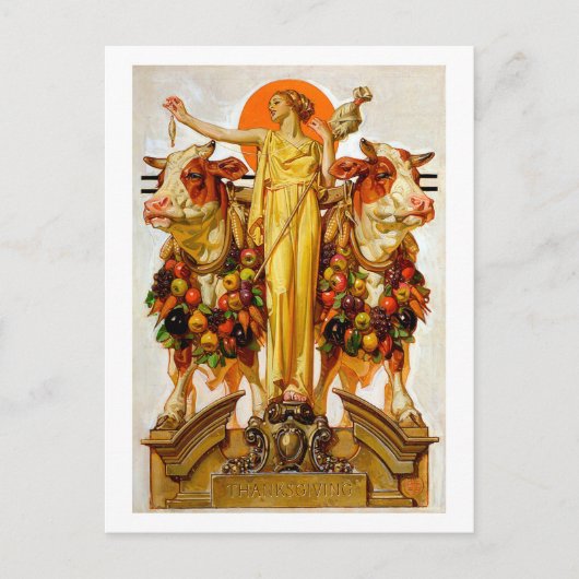 Thanksgiving - Leyendecker Briefkaart (Voorkant)