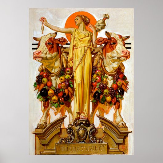Thanksgiving - Leyendecker Poster (Voorkant)