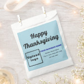 Thanksgiving Lichte blauwe achtergrond voor bedrij Bedankzakje (Geknipt)