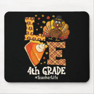 Thanksgiving Liefde 4de klas leerkracht Kalkoen He Muismat